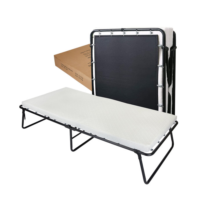 Spinal Solution Folding Bed Cot with 3inch Memory Foam Mattresses